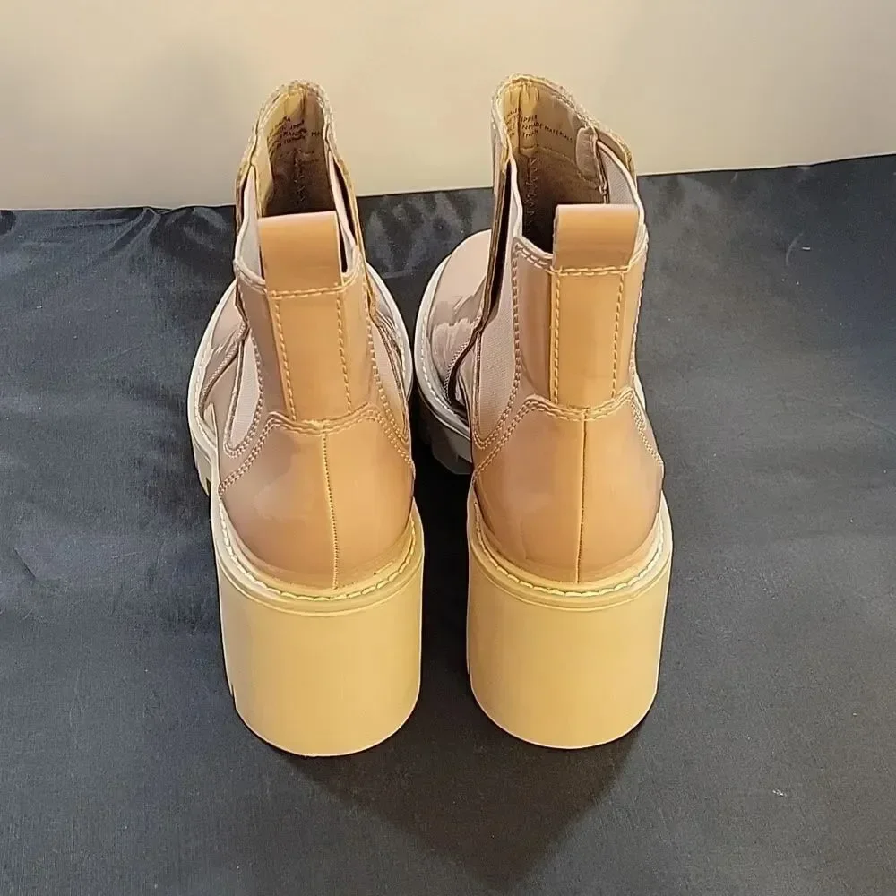 BRAND NEW DOLCE VITA CAFE PATENT HUEY LUG BOOTS